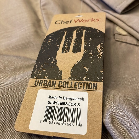 Chef Works Urban Collection Button Up Utility Shirt. Size small - Picture 4 of 7